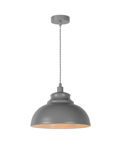 [LUC34400/29/36] ISLA Suspension-Gris-Ø29-1xE14-40W-Métal