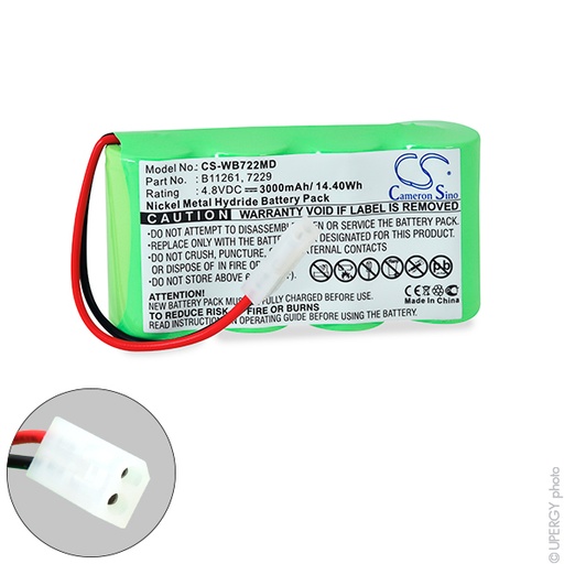 [ENIAMH07110] Batterie(s) Batterie médicale rechargeable 4.8V 3000mAh