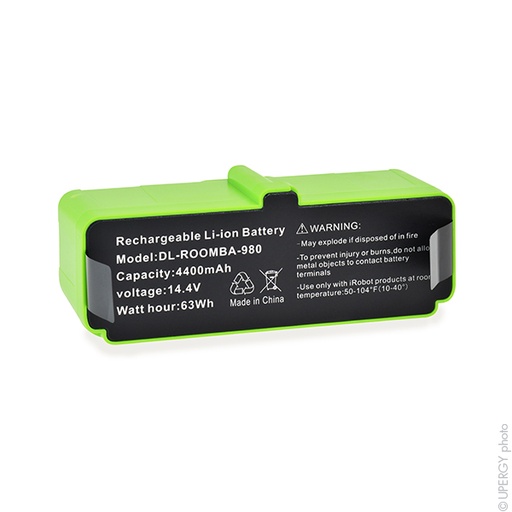 [ENIAMH90159] Batterie(s) Batterie aspirateur compatible iRobot grande autonomie 14.4V 4400mAh