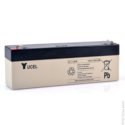 [ENIAMP9252] Unité(s) Batterie plomb AGM YUCEL Y2.1-12FR 12V 2.1Ah F4.8
