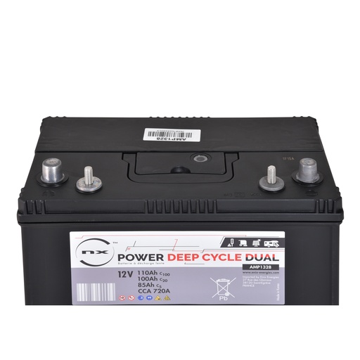 [ENIAMP1328] Batterie(s) Batterie traction NX Power Deep Cycle DUAL 12V 100Ah