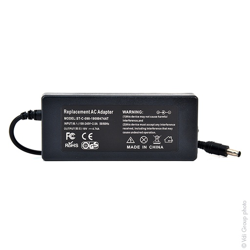 [ENILEX14127] Unité(s) Alimentation compatible ordinateur portable Samsung 19V 90W