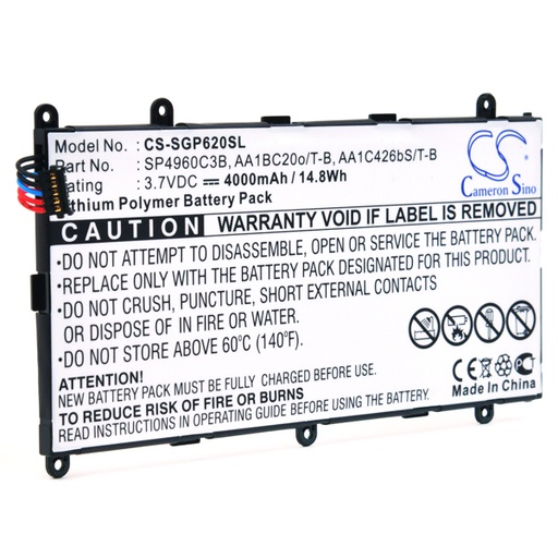 [ENITML90013] Batterie(s) Batterie tablette compatible Samsung 3.7V 4000mAh