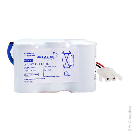 [ENIMFN7477] Pack(s) Batterie eclairage secours 3 VNT DH U ST1 3.6V 4000mAh