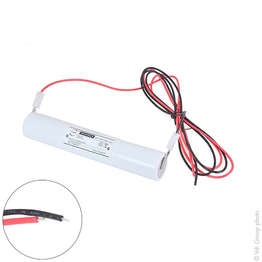 [ENIMGN9033] Batterie(s) Batterie eclairage secours 3xD ST4 + fils  3.6V 4Ah