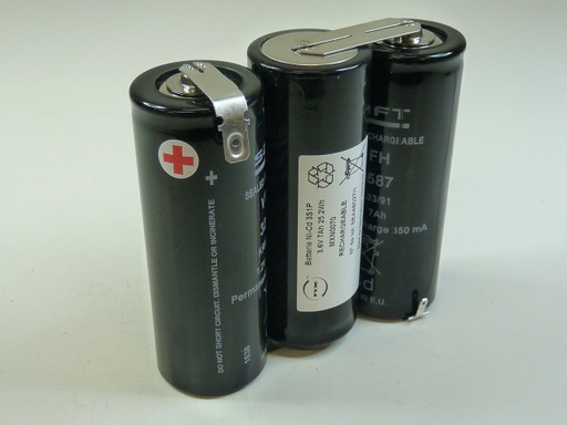 [ENIMXN0070] Batterie(s) Batterie eclairage secours 3x F VT 3S1P ST1 3.6V 7Ah FAST