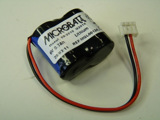 [ENIMGL00124] Batterie(s) Batterie lithium 2x CR2 2S1P ST1 6V 1000mAh JST