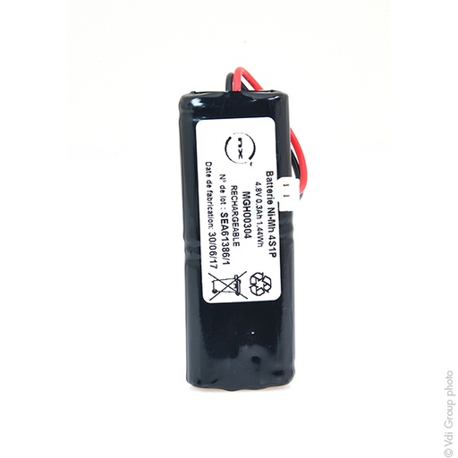 [ENIMGH00304] Pack(s) Batterie Nimh 4x 2/3AAA 4S1P ST5 4.8V 300mAh MXJ35