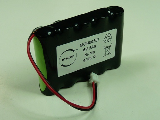 [ENIMGH00557] Pack(s) Batterie Nimh 5x AA 5S1P ST1 6V 1700mAh Molex