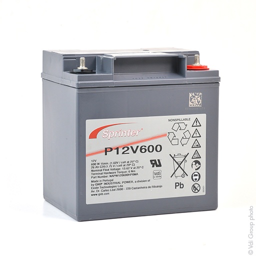 [ENIAMP80229] Batterie(s) Batterie onduleur (UPS) SPRINTER P12V600 12V 26Ah M6-M
