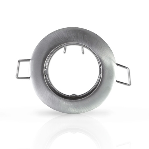 [MII7709] COLLERETTE SUPPORT DE SPOT DIAM 78MM ARGENT FIXE