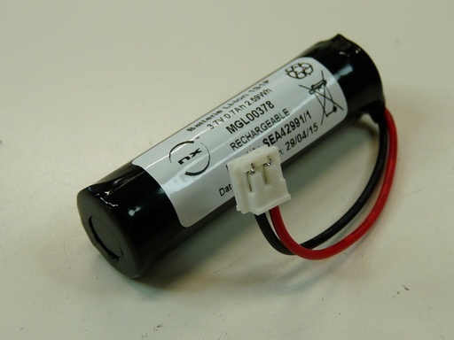 [ENIMGL00378] Pack(s) Batterie Li-Ion 908-21X (14500) 1S1P 3.7V 650mAh JST