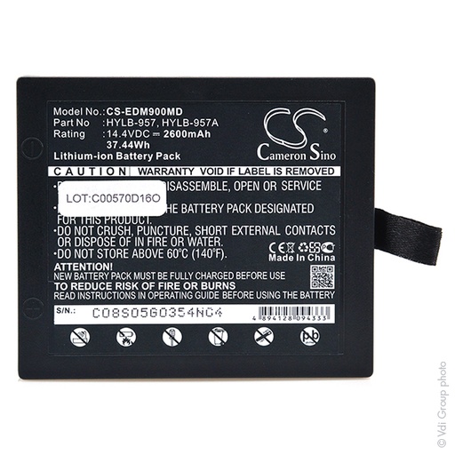 [ENIAML90111] Batterie(s) Batterie médicale rechargeable 14.4V 2600mAh