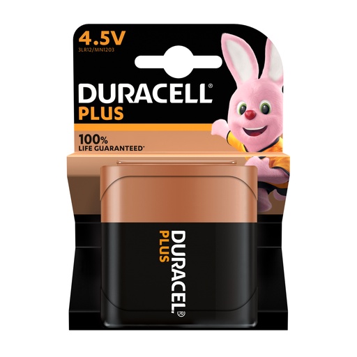 [ENIPRA2422] Blister(s) x 1 Pile alcaline blister x1 Duracell Plus 100%  3LR12 - 4,5V 4.5V 44