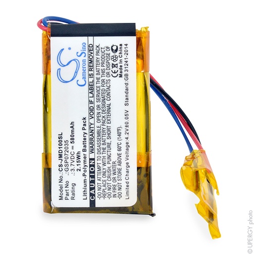 [ENIAML9151] Batterie(s) Batterie enceinte bluetooth 3.7V 420mAh