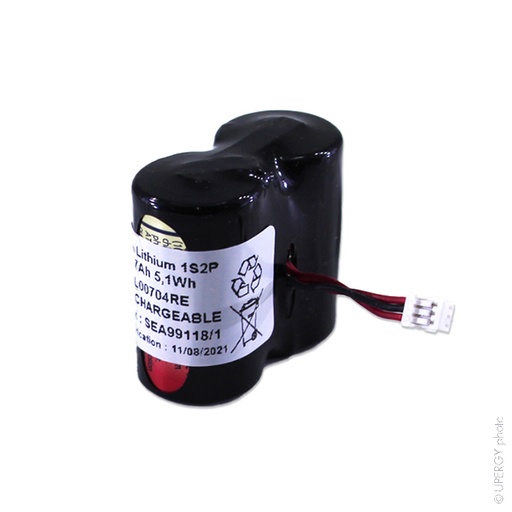 [ENIMGL00704RE] Pack(s) Batterie lithium 2x CR2 1S2P ST1 3V 1.7Ah CON