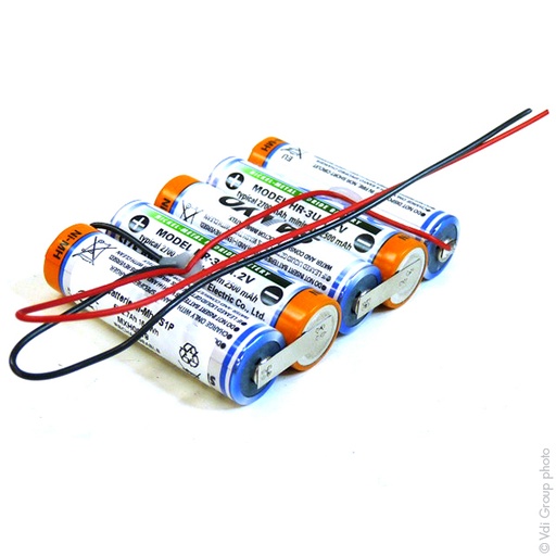 [ENIMXH0019] Pack(s) Batterie Nimh 5x AA 5S1P ST1 6V 2.7Ah FIL
