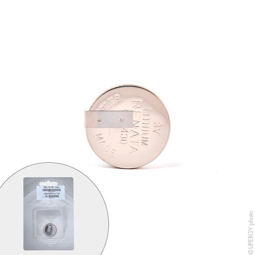 [ENIPBL7311B] Blister(s) x 1 Pile bouton lithium blister CR2430FH-LF RENATA 3V 285mAh
