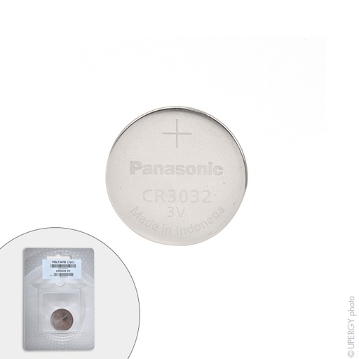 [ENIPBL7347B] Blister(s) x 1 Pile bouton lithium blister CR3032 PANASONIC 3V 500mAh