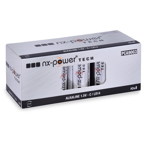 [ENIPCA9003] Boîte(s) de 10 Pile alcaline LR14 - C Nx-Power Tech 1.5V 9.3Ah