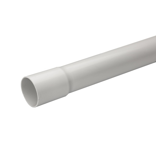 [SCHIMT50663] Mureva Tube - conduit rigide tulipé PVC gris - Ø63mm/3m - au mètre linéaire