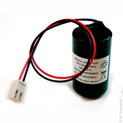 [ENIMGL00514] Pack(s) Batterie lithium 1x LSH20 D 1S1P 3.6V 13Ah JST