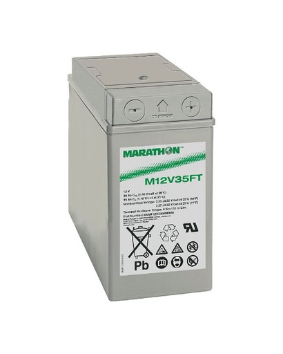 [ENIAMP80228] Batterie(s) Batterie telecom MARATHON M FT M12V35FT 12V 35Ah M6-M
