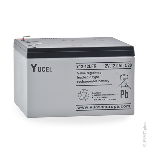 [ENIAMP9209] Batterie(s) Batterie plomb AGM YUCEL Y12-12 FR 12V 12Ah F6.35