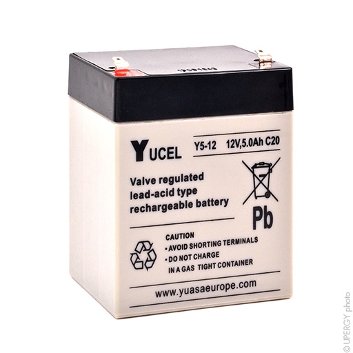 [ENIAMP92130] Unité(s) Batterie plomb AGM YUCEL Y5-12 12V 5Ah F4.8