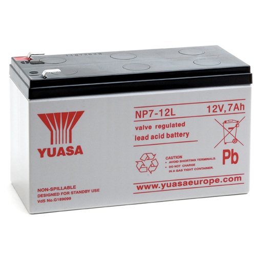 [ENIAMP9285] Batterie(s) Batterie plomb AGM YUASA NP7-12L 12V 7Ah F6.35