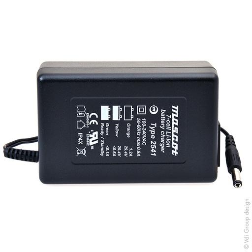 [ENICEL5141] Unité(s) Chargeur lithium-ion Mascot 2541LI 7S 29.4V/ 1.2A 230V - Sortie 5.5 x 2