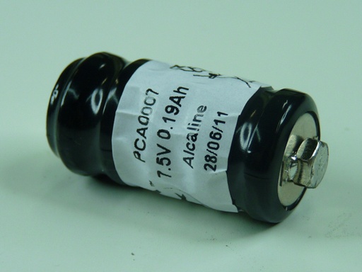 [ENIPCA0007] Pile(s) Pile alcaline 5x LR9 5S1P ST4 7.5V 190mAh PP