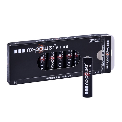 [ENIPCA9046] Boîte(s) de 10 Pile alcaline LR03 - AAA Nx-Power Plus 1.5V 1.46Ah