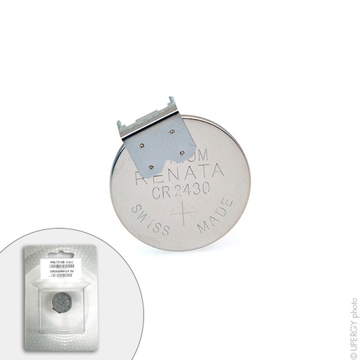 [ENIPBL7313B] Blister(s) x 1 Pile bouton lithium blister CR2430RH-LF RENATA 3V 285mAh