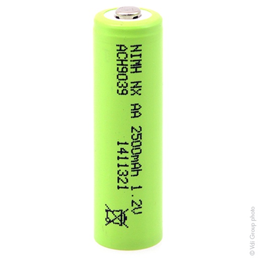 [ENIACH9039B] Boîte(s) de 1 Accus Nimh industriels AA 1.2V 2500mAh CT