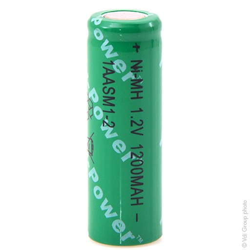 [ENIACH9227] Accumulateur(s) Accus Nimh industriels 4/5AA 1AASM1-2 1.2V 1200mAh FT