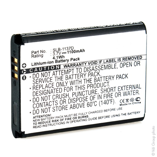 [ENIFML90196] Blister(s) x 1 Batterie appareil photo - caméra 3.7V 1100mAh