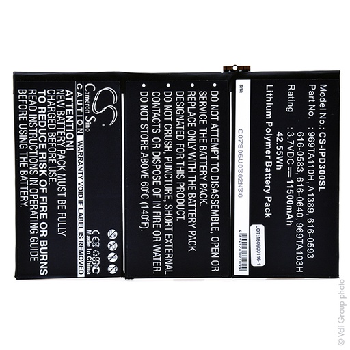 [ENITML90022] Batterie(s) Batterie tablette 3.7V 11500mAh