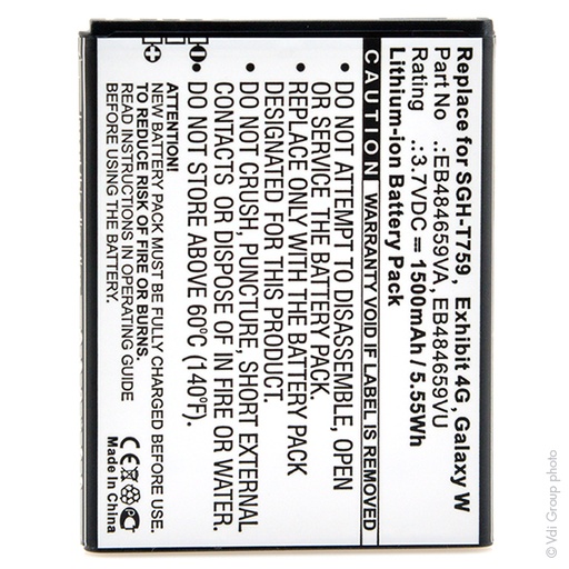 [ENIGML90262] Blister(s) x 1 Batterie téléphone portable pour Samsung 3.7V 1500mAh
