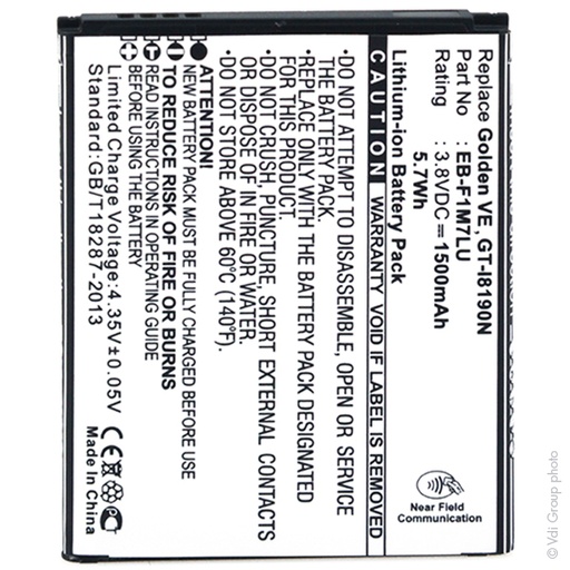 [ENIGML90687] Blister(s) x 1 Batterie téléphone portable pour Samsung 3.8V 1500mAh