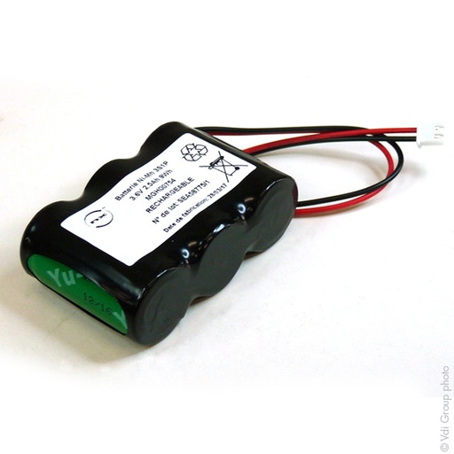 [ENIMGH00754] Pack(s) Batterie eclairage secours 3x SC HT ST1 3S1P 3.6V 2.5Ah JST