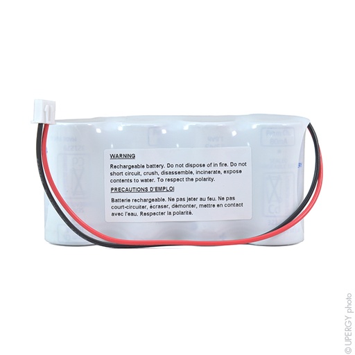 [ENIMGN0725] Pack(s) Batterie eclairage secours 4x SC VNT 4S1P ST1 4.8V 1.6Ah JST