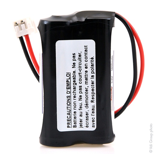 [ENIMGL00149] Pack(s) Batterie lithium 2xAA 2S1P ST1 7.2V 1800mAh EHR-3