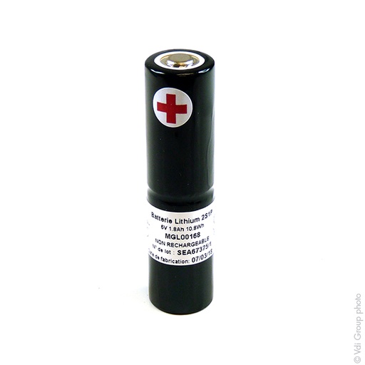 [ENIMGL00168] Pack(s) Batterie lithium 2x CR17335 2S1P ST4 6V 1.8Ah PP