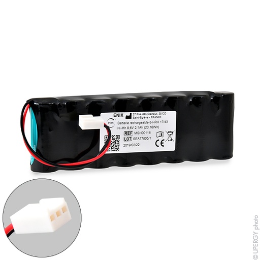 [ENIMGH00116] Pack(s) Batterie médicale rechargeable  ARCOMED 8S1P 9.6V 2.1Ah 6471