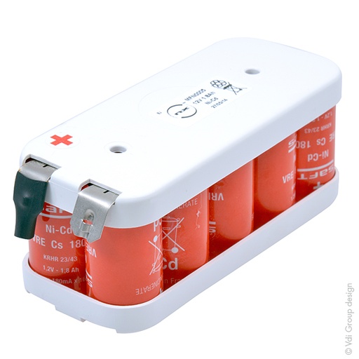 [ENIMFN0005] Batterie(s) Batterie Nicd 10x SC VRE 10S1P ST2 12V 1.8Ah Cosse