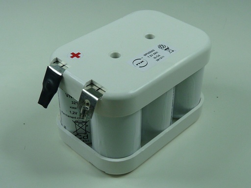 [ENIMFN0042] Batterie(s) Batterie Nicd 6VTD 3x2 ST2/FL 7.2V 4.2Ah COSSE
