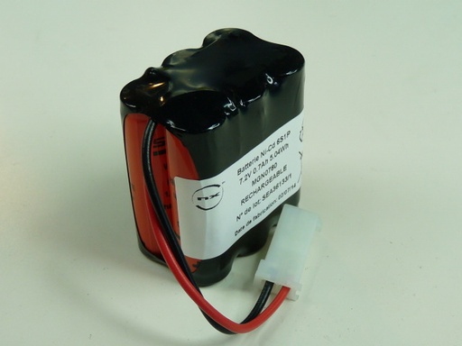 [ENIMGN0780] Pack(s) Batterie Nicd 6x AA 6S1P ST2 7.2V 700mAh AMP