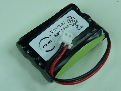 [ENIMGH00262] Batterie(s) Batterie Nimh 3x AAA 3S1P ST1 3.6V 800mAh molex
