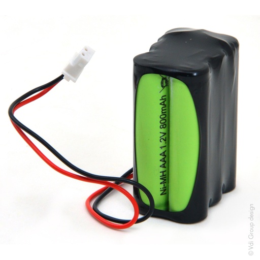 [ENIMGH00297] Pack(s) Batterie Nimh 6x AAA NX 6S1P ST2 7.2V 800mAh Molex